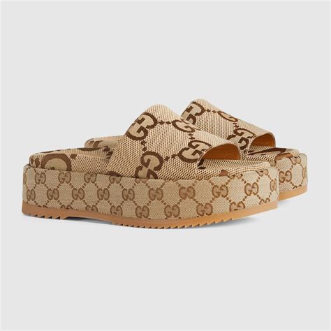 gucci women's platform slides|new gucci slides for women.